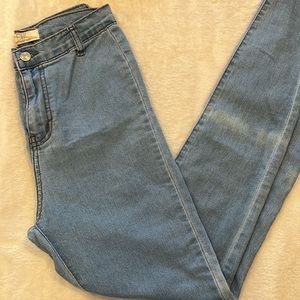 High rise jeans